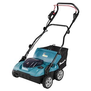 Scarificatore a batteria 40 V, 38 cm, contenitore di raccolta da 50 litri