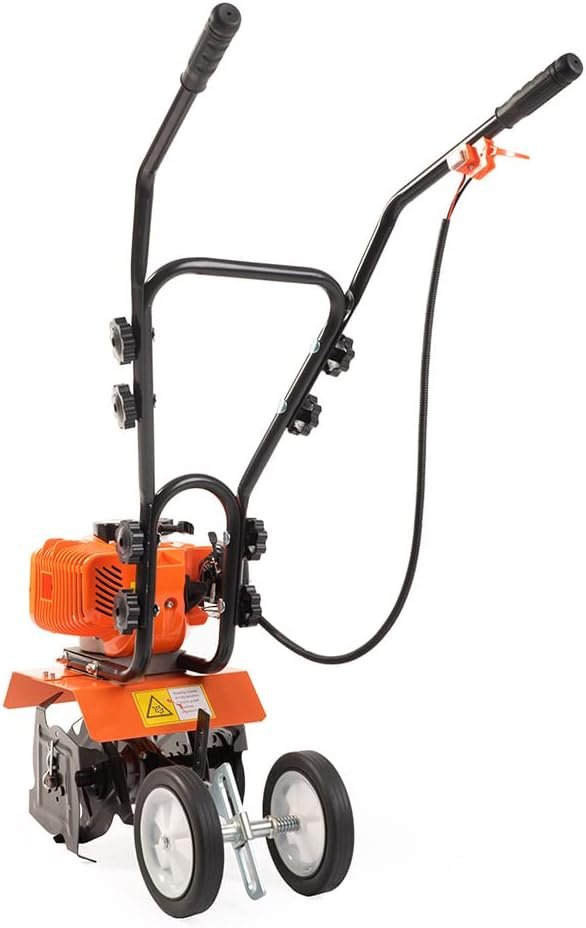 Trattore monoruota a benzina, 52 cm³, larghezza di lavoro 30 cm, profondità di lavoro 15 cm