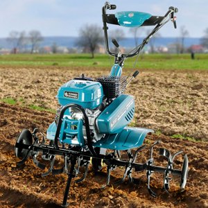 Motozappa elettrica con cavo, 7,5 pollici, in acciaio legato, dimensioni 22,86 x 22,86 x 104,14 cm