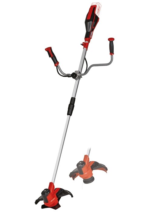 Decespugliatore a batteria 36 V con lama da 255 mm e tracolla