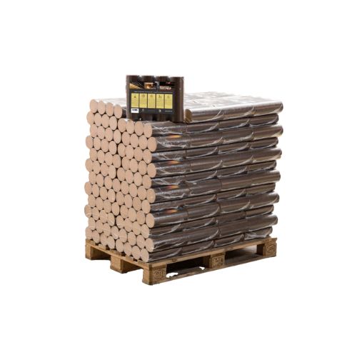 Bricchette di alta qualità realizzate al 100% in legno di faggio – 960 kg (96 sacchi da 10 kg ciascuno)