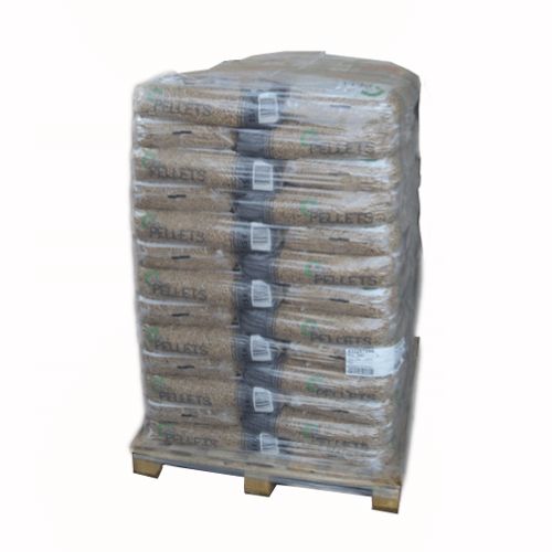 Pellet di legno di prima qualità realizzati con materiale puro – 65 sacchi, 975 kg