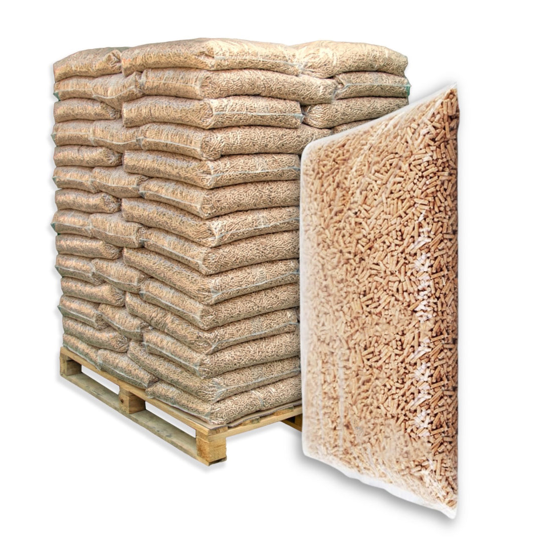 Pellet di legno ecologico – potere calorifico superiore a 4,5 kWh/kg, contenuto di ceneri inferiore allo 0,7%