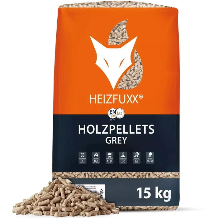 Pellet di legno HEIZFUXX GREY 6 mm