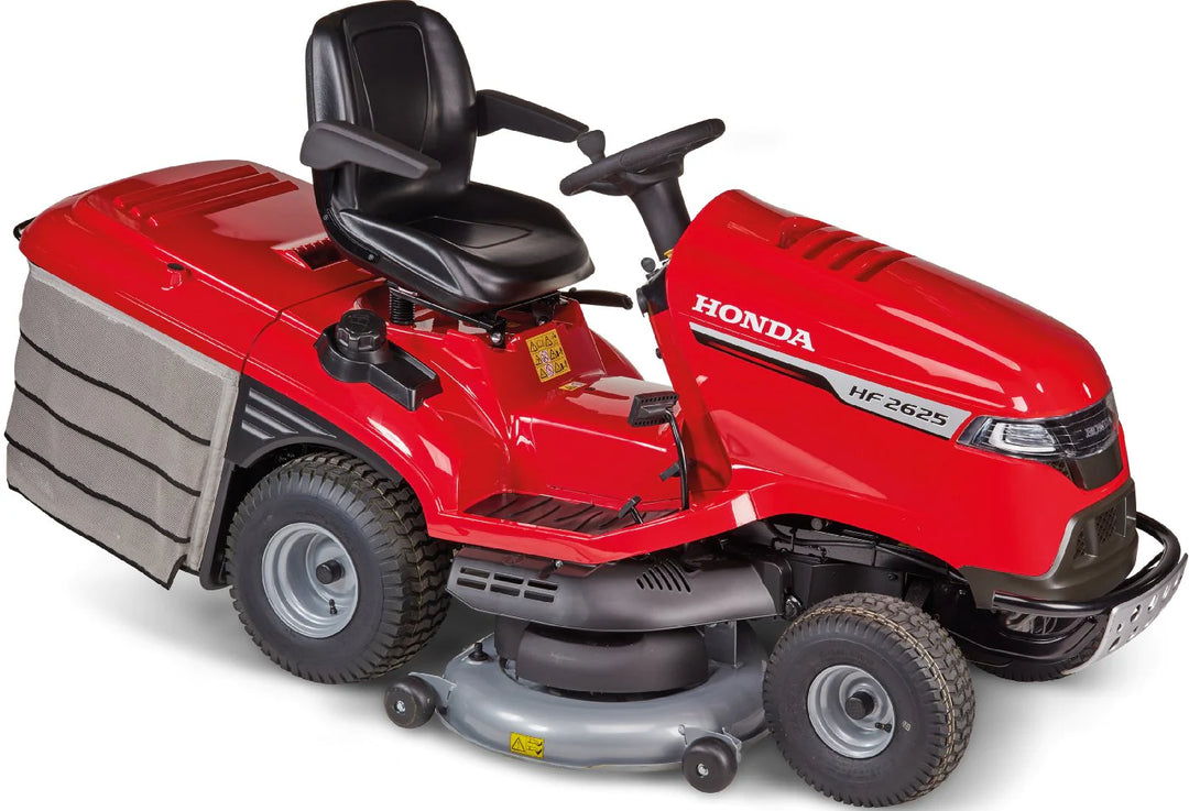 Trattorino tosaerba Honda HF 2625 HT, 122 cm, con cesto raccoglierba da 350 l, modello 2024