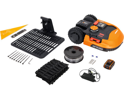 Robot rasaerba a batteria WORX 20V Landroid L2000 22 cm/2.000 m² con app WR155E, incluso materiale di installazione