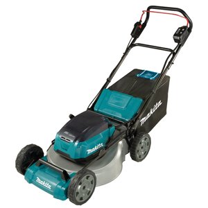 Rasaerba a batteria 36 V 2 x 18 V 21 pollici regolazione altezza 10 volte cesto di raccolta 70 l 4 connettori batteria IPX4