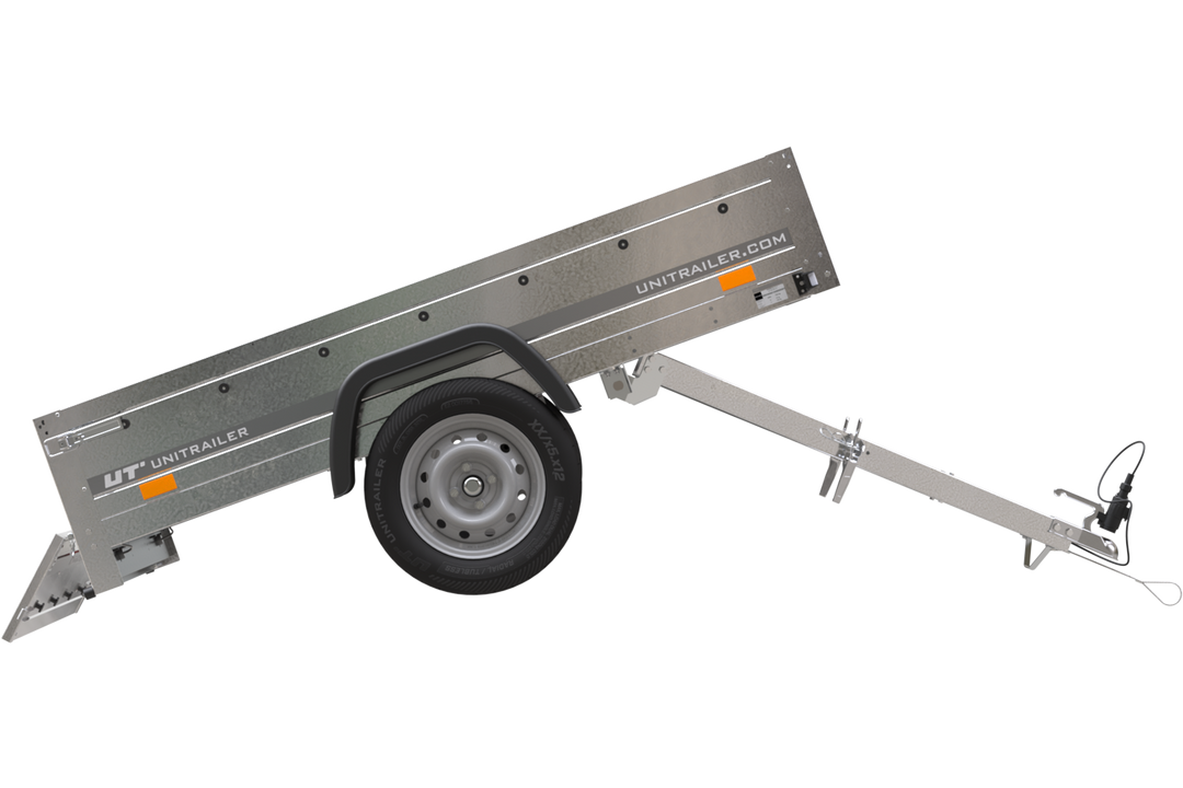 Rimorchio basculante a 1 asse Unitrailer Garden Trailer 201 Kipp 200 x 125 cm 750 kg