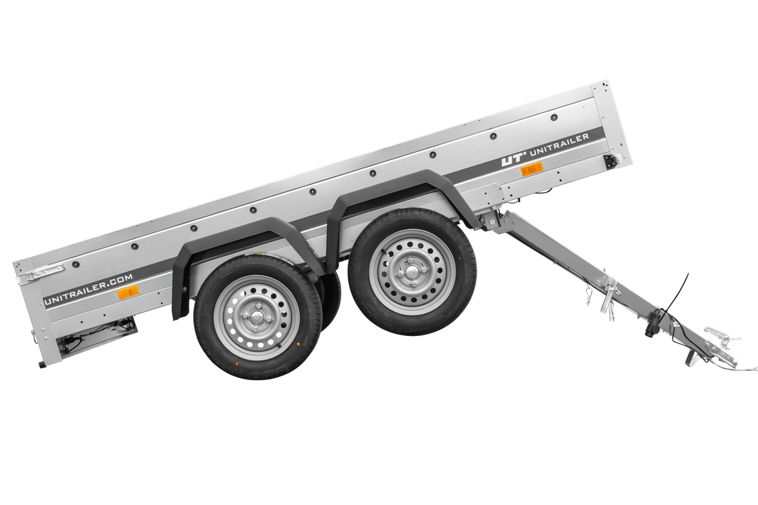 Rimorchio ribaltabile a due assi Unitrailer Garden Trailer 265/2 KIPP 750 kg