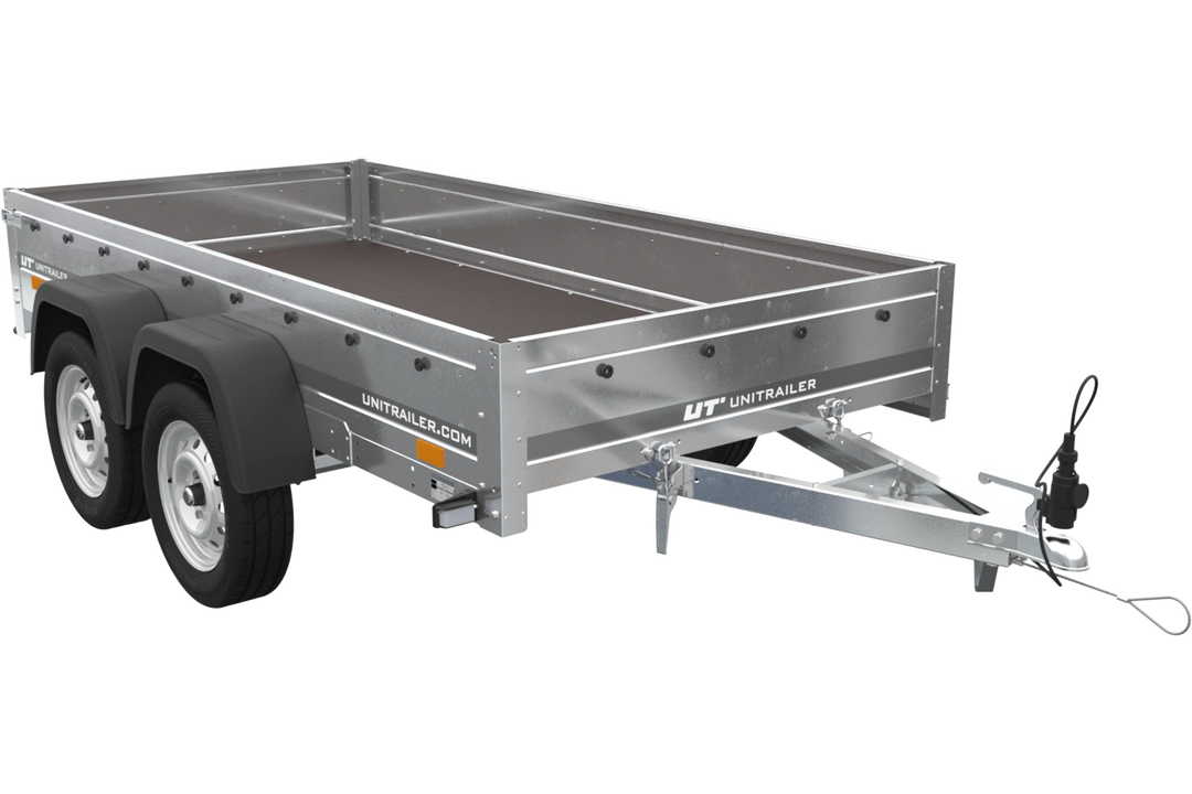 Rimorchio a due assi Unitrailer Garden Trailer 264/2 Ribaltabile 264×125, rimorchio ribaltabile, 750 kg, senza freni
