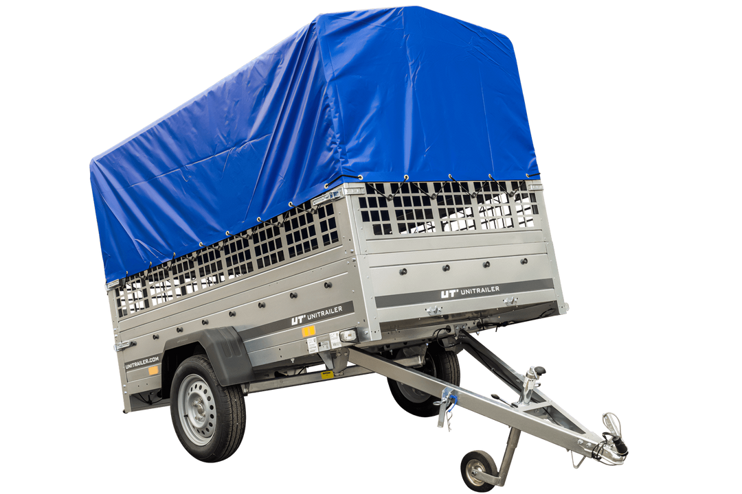 Rimorchio ribaltabile usato con telo Unitrailer Garden Trailer 230 Kipp, 2304 x 1256 mm, peso totale ammesso 750 kg