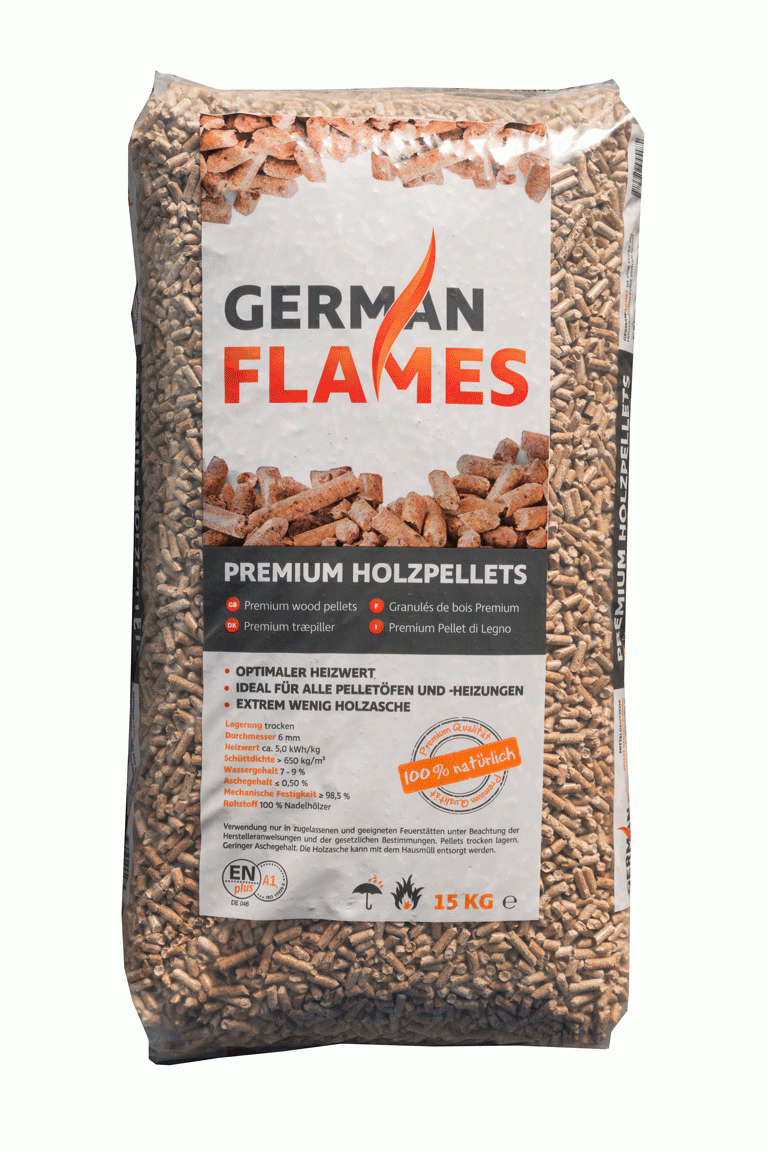 Pellet di legno Italia Flames 6mm ENplus A1
