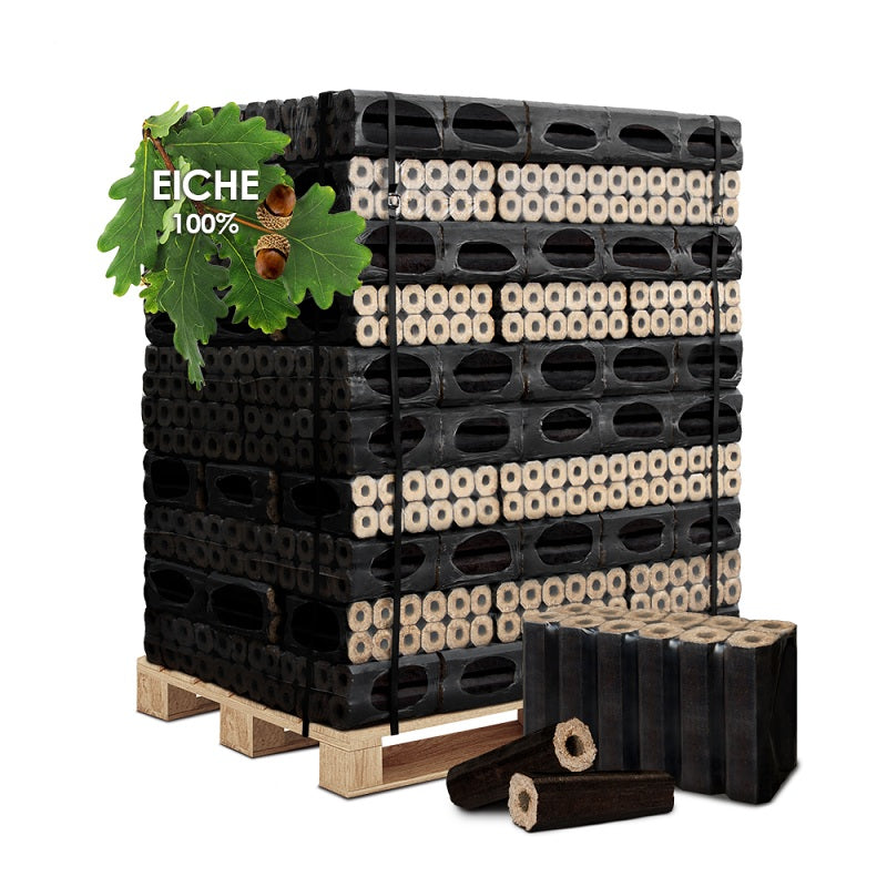Bricchette in legno di rovere Pini&Kay, bancale 960 kg (6×23 cm)