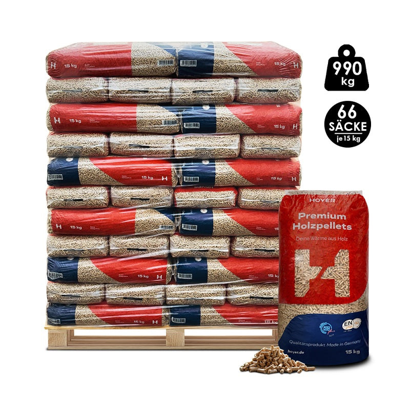 Pellet di legno Hoyer (ENplusA1) 990 kg