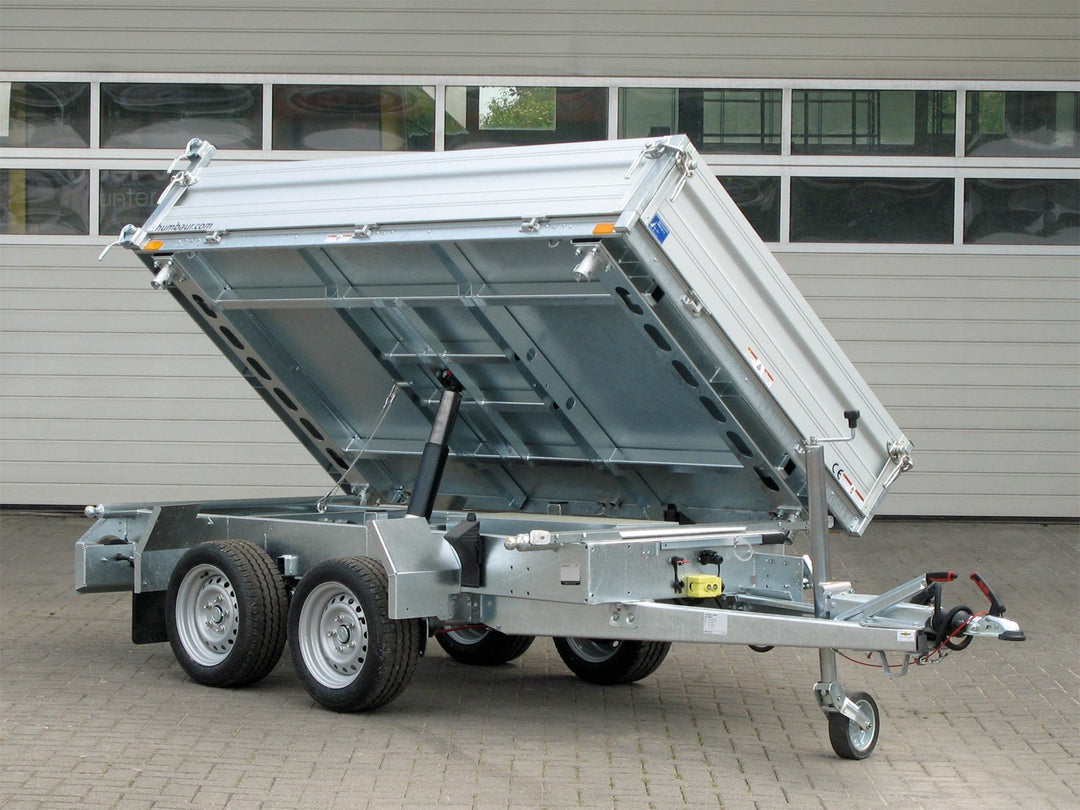 Humbaur HTK 2700.27 ALU Rimorchio ribaltabile su 3 lati con pompa elettrica