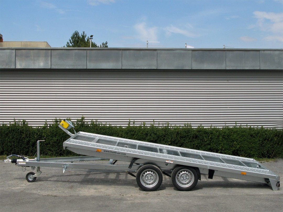 Rimorchio per trasporto auto Humbaur MTK 354722 con pianale caricabile meccanicamente inclinabile