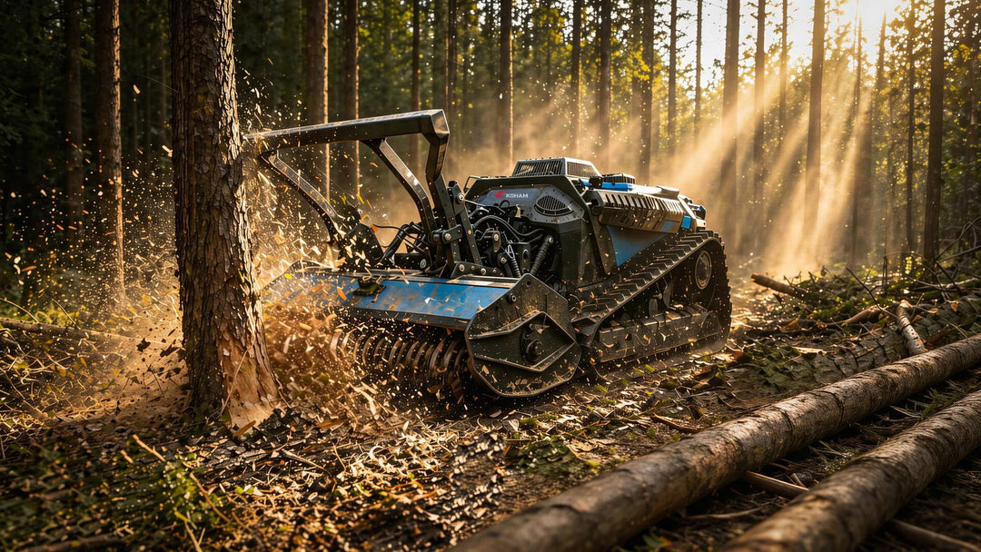 Rasaerba elettrico telecomandato Koham KH-XLM8045B, 10 kW, per pendenze fino al 45°