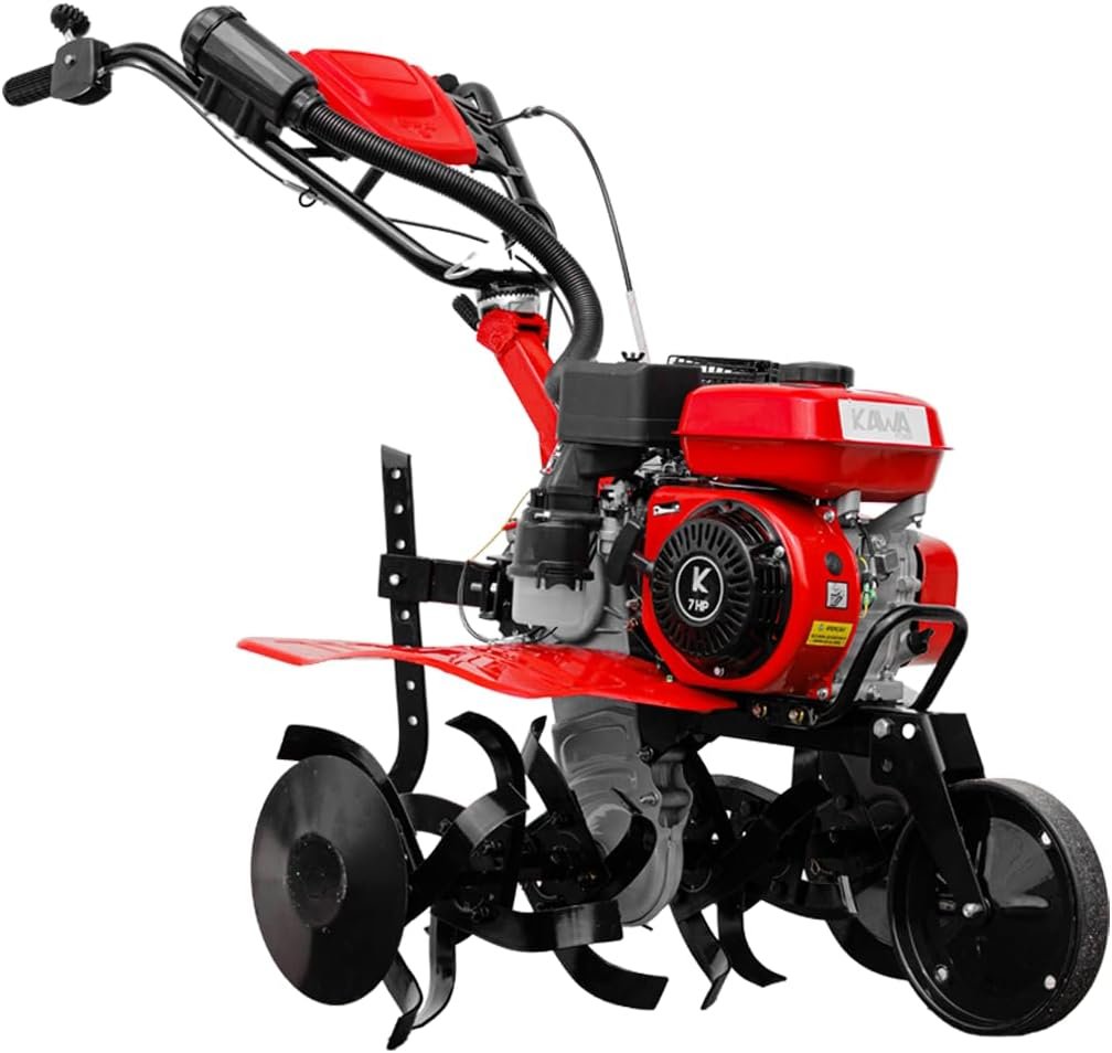 Motozappa a benzina, 7 CV, 190 cm³, 2+1 marce, larghezza di lavoro 75 cm
