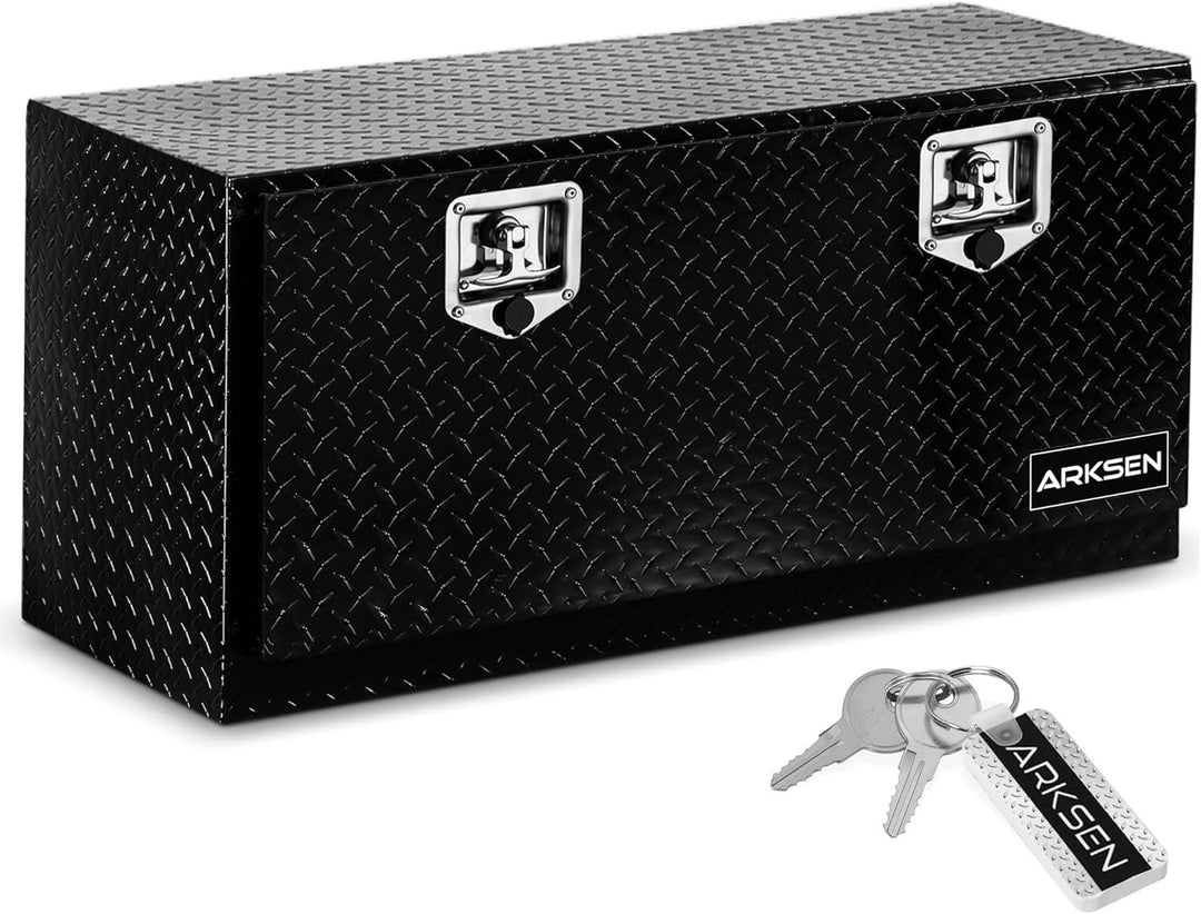 Cassetta degli attrezzi per pickup, 91,44 cm, alluminio, nero, impermeabile