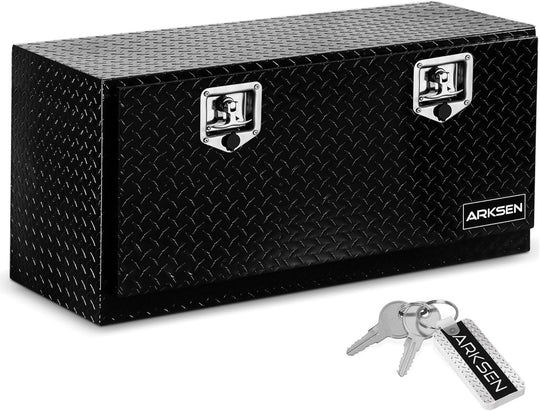 Cassetta degli attrezzi per pickup, 91,44 cm, alluminio, nero, impermeabile