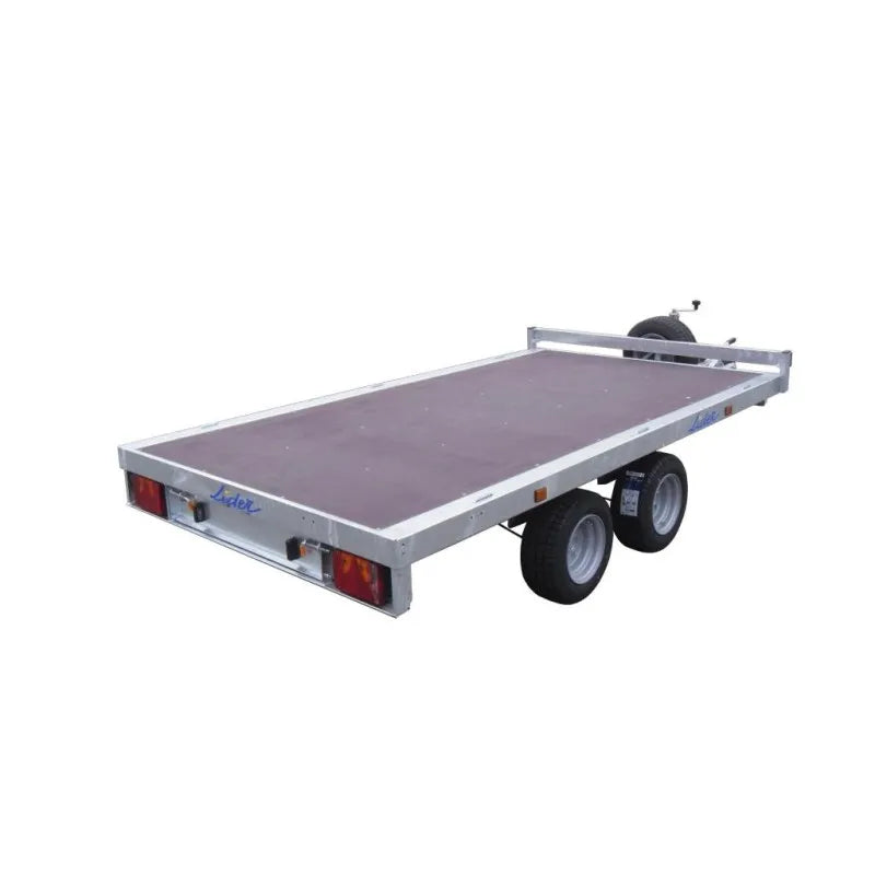 Rimorchio ribaltabile Lider 41622, peso totale autorizzato 1000 fino a 1500 kg, 306 x 170 cm, con freno
