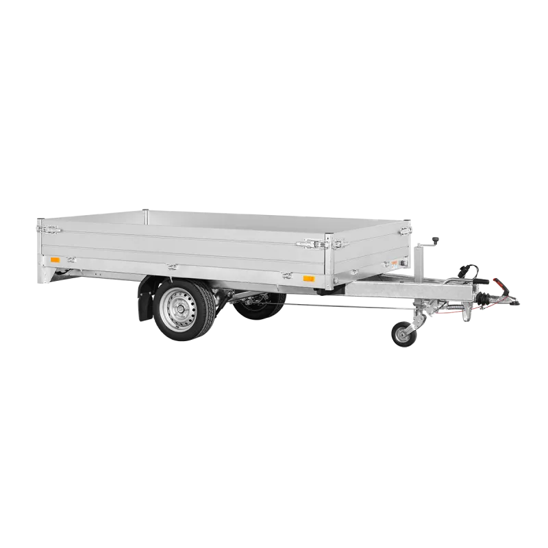 Rimorchio Saris a pianale PL27615015001, peso totale ammesso 1500 kg, 276 x 150 cm, con freno