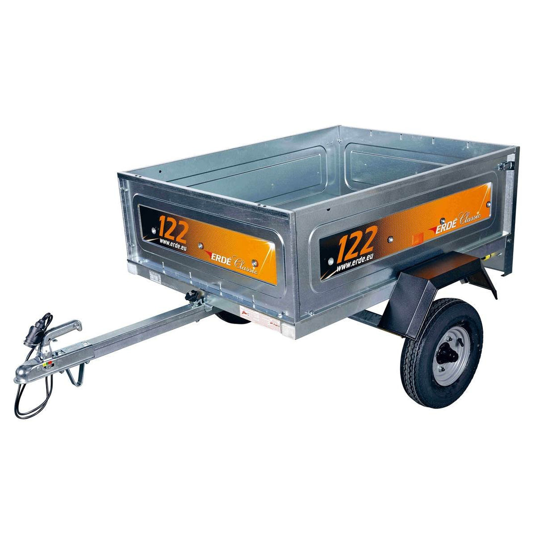 Rimorchio TERRA 122 Classic con cassone ribaltabile, peso totale ammesso 400 kg