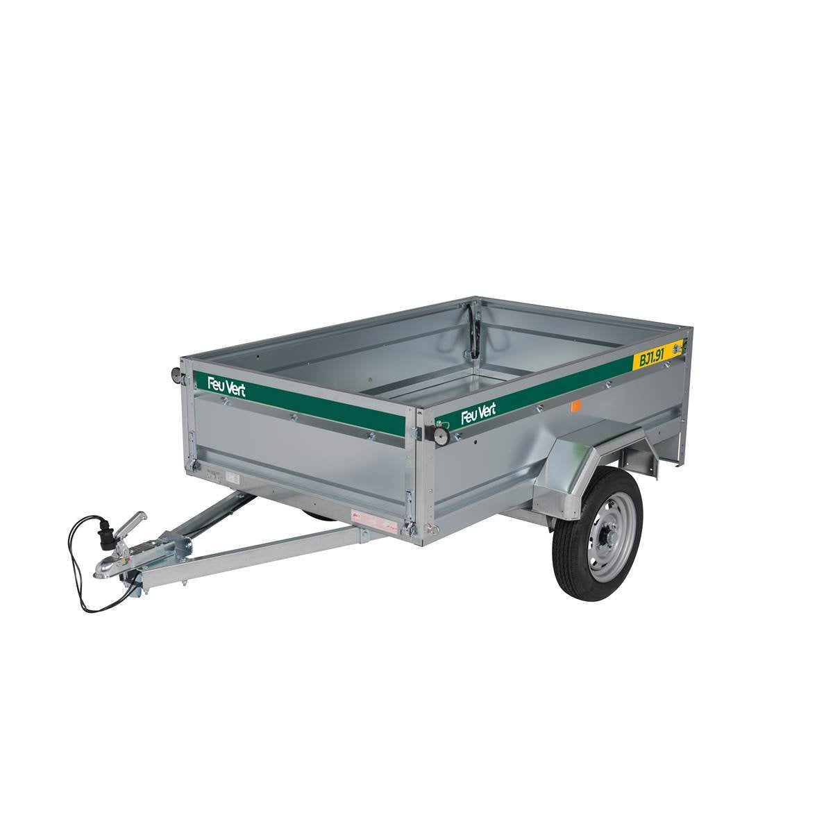 Rimorchio bagagli BJ1.91, 500 kg, 191 x 121 x 48 cm