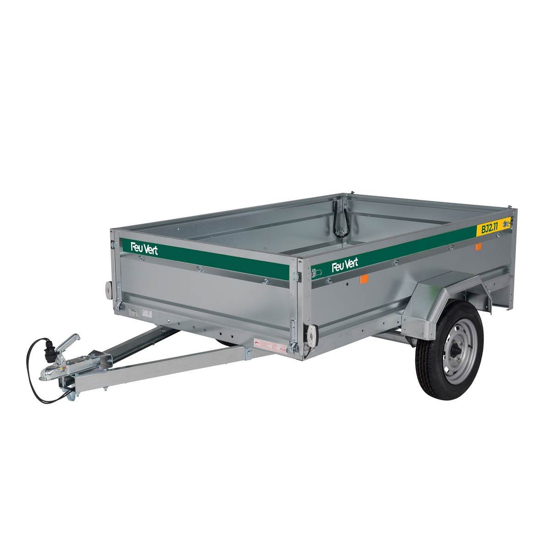 Rimorchio bagagli BJ2.11, 500 kg, 211 x 136 x 48 cm