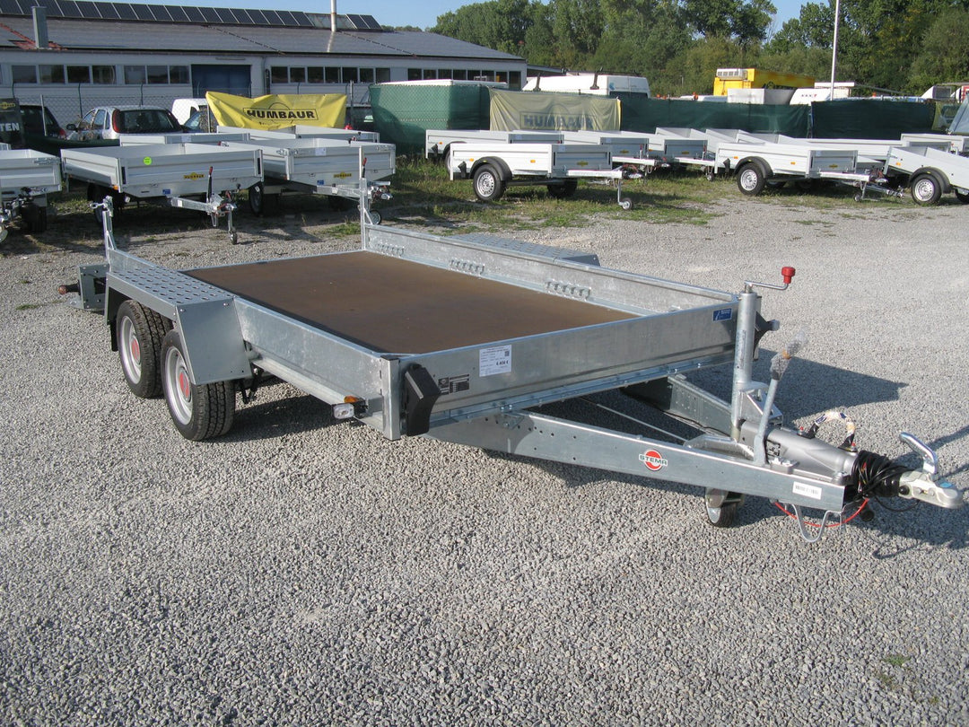 Rimorchio macchina Stema BMAT O2 35-36-18.2 con pavimento serigrafato