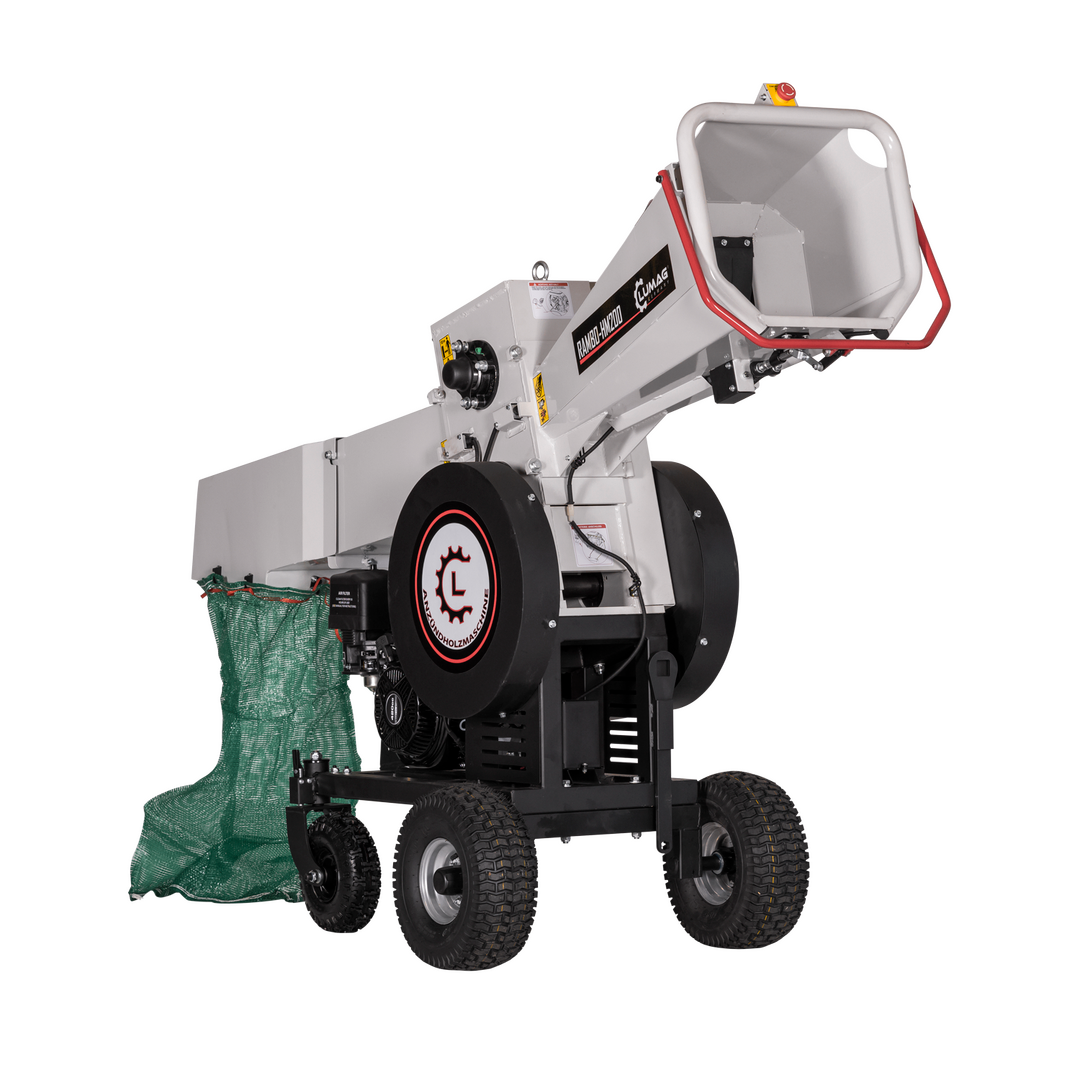 Trituratore di legno Lumag Rambo-HM200 con motore a benzina da 9 kW